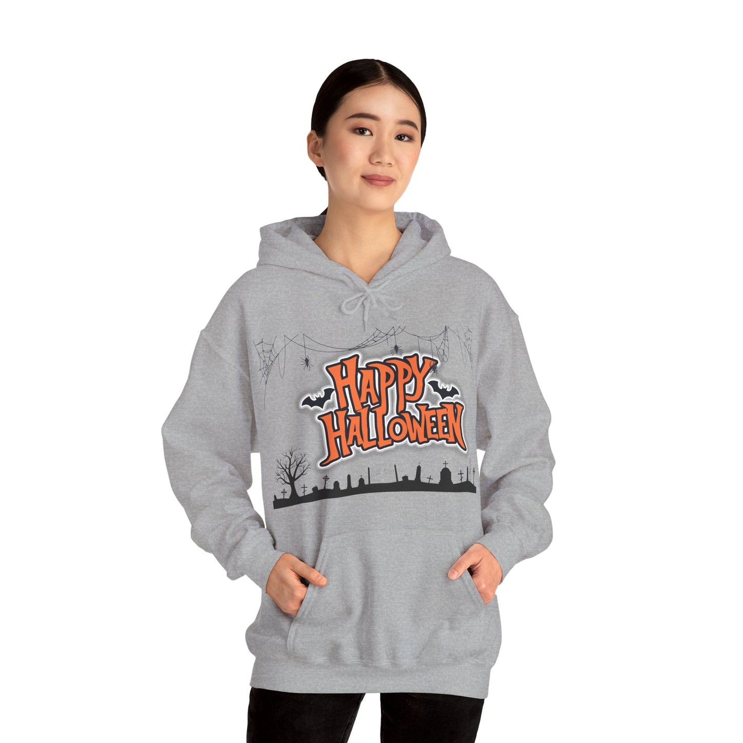 Halloween Hoodie, Unisex Heavy Blend Hoodie, Cozy Fall Apparel, Spooky Season Gift, Halloween Celebration Wear