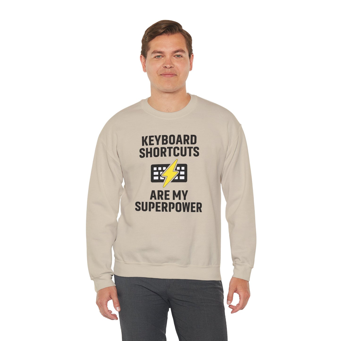 Keyboard Shortcuts Are My Superpower Sweatshirt | Crewneck, Computer Lover Gift, Tech Humor, Geeky Fashion, Office Gift