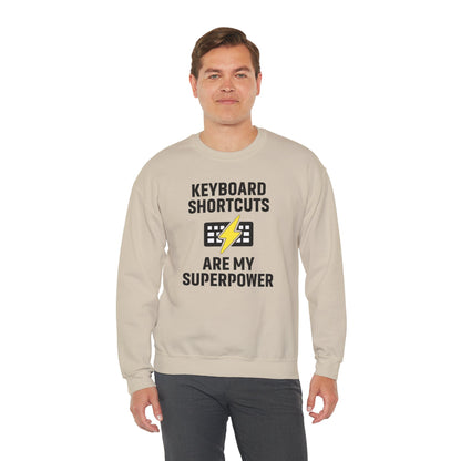 Keyboard Shortcuts Are My Superpower Sweatshirt | Crewneck, Computer Lover Gift, Tech Humor, Geeky Fashion, Office Gift