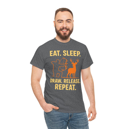 Eat Sleep Draw Release Repeat Unisex T-Shirt | Perfect for Outdoor Lovers, Gifts for Adventurers