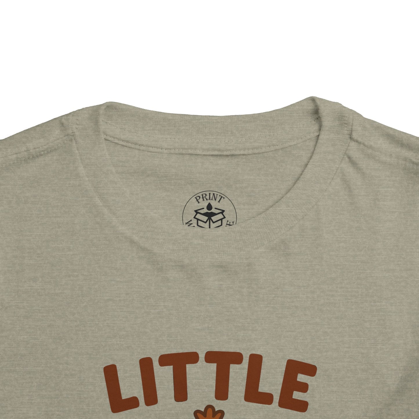 Little Gobbler Toddler Unisex T-Shirt | Thanksgiving Tee, Cute Turkey T-Shirt for Kids, Fall Family Celebration Wear