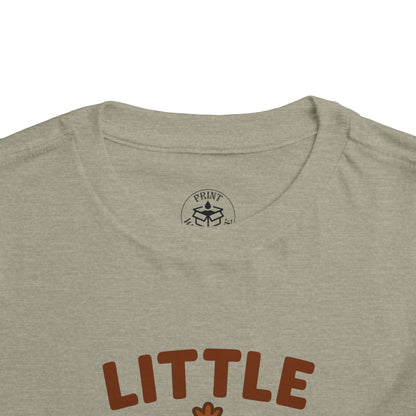 Little Gobbler Toddler Unisex T-Shirt | Thanksgiving Tee, Cute Turkey T-Shirt for Kids, Fall Family Celebration Wear