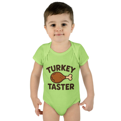 Thanksgiving Baby Bodysuit, Cute Infant Outfit, Holiday Gift for Newborns, Turkey Taster Onesie, Baby Shower Present, Fall Celebration
