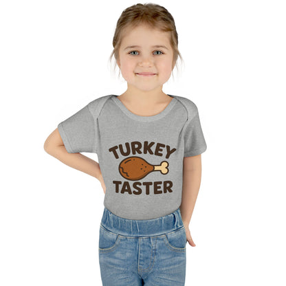 Thanksgiving Baby Bodysuit, Cute Infant Outfit, Holiday Gift for Newborns, Turkey Taster Onesie, Baby Shower Present, Fall Celebration