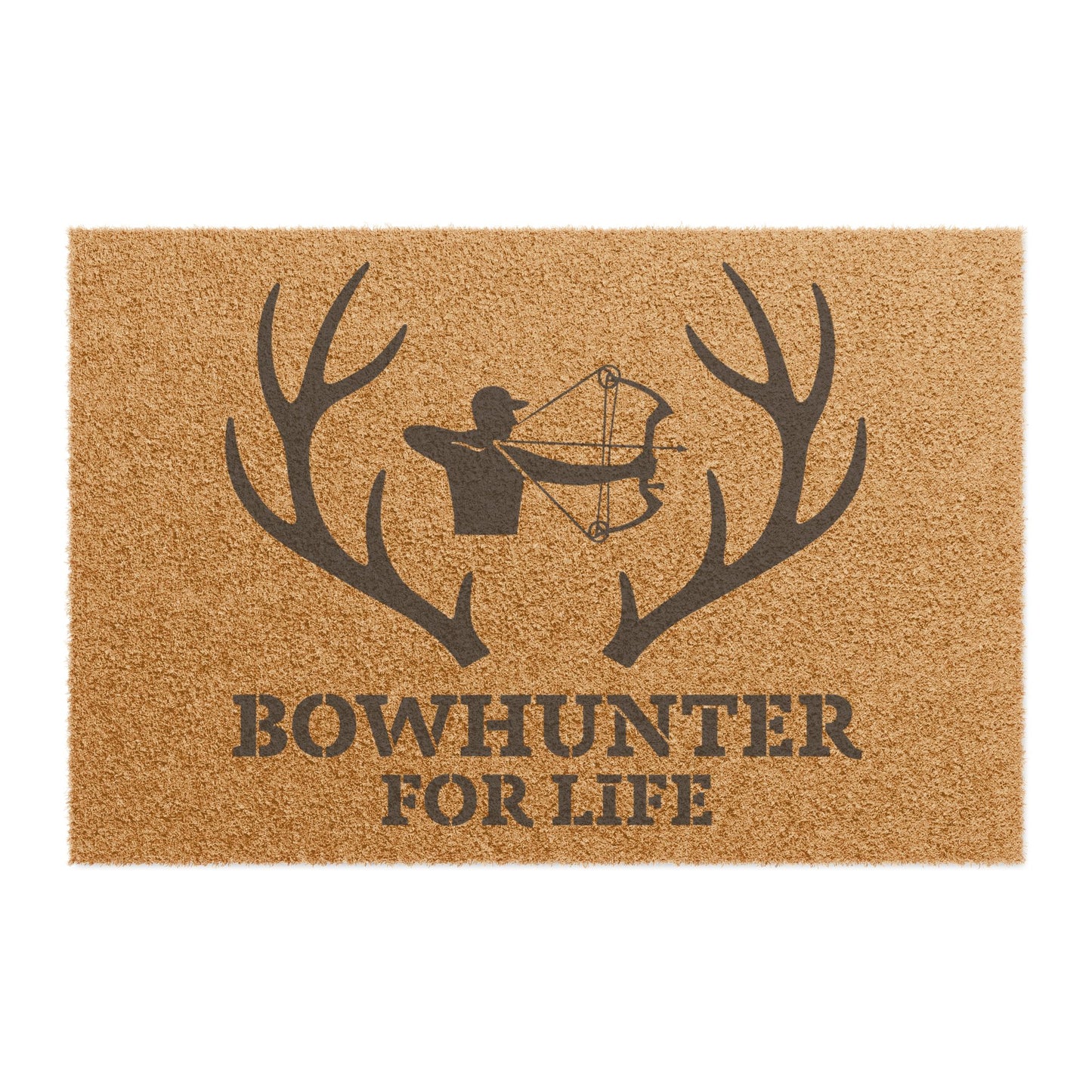 Bowhunter Life Doormat, Rustic Outdoor Mat, Hunting Welcome Mat, Gift for Hunters, Cabin Decor, Archery Enthusiast Decor