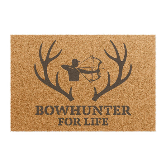 Bowhunter Life Doormat, Rustic Outdoor Mat, Hunting Welcome Mat, Gift for Hunters, Cabin Decor, Archery Enthusiast Decor