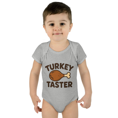 Thanksgiving Baby Bodysuit, Cute Infant Outfit, Holiday Gift for Newborns, Turkey Taster Onesie, Baby Shower Present, Fall Celebration