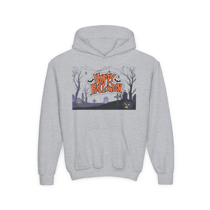 Youth Halloween Sweatshirt - Cozy Fall Apparel, Spooky Season Gift, Kids Hoodie, Holiday Celebration Wear, Trick or Treat Outfit