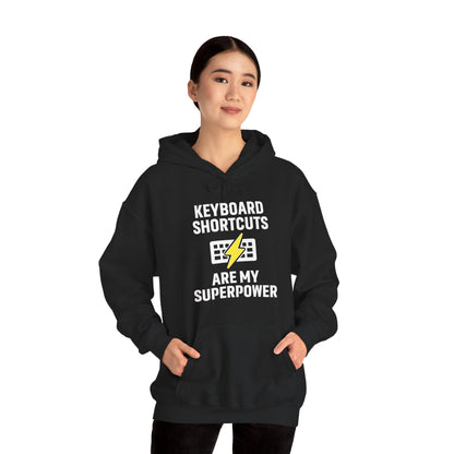 Keyboard Shortcuts Are My Superpower Hoodie | Programmer Gift, Tech Lover Apparel, Office Gift, Geek Fashion