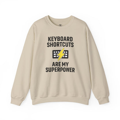 Keyboard Shortcuts Are My Superpower Sweatshirt | Crewneck, Computer Lover Gift, Tech Humor, Geeky Fashion, Office Gift