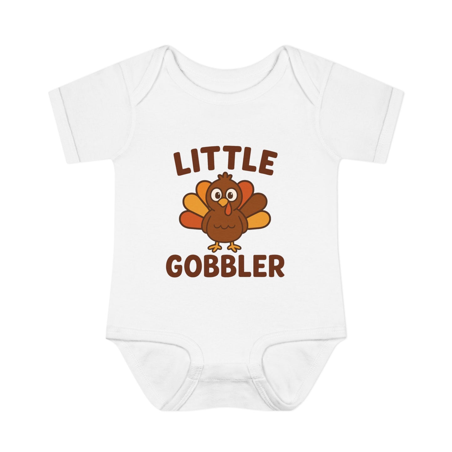 Little Gobbler Infant Unisex Onesie | Baby Clothes, Fall Fashion, Holiday Outfit, Cute Baby Gift, Turkey Onesie