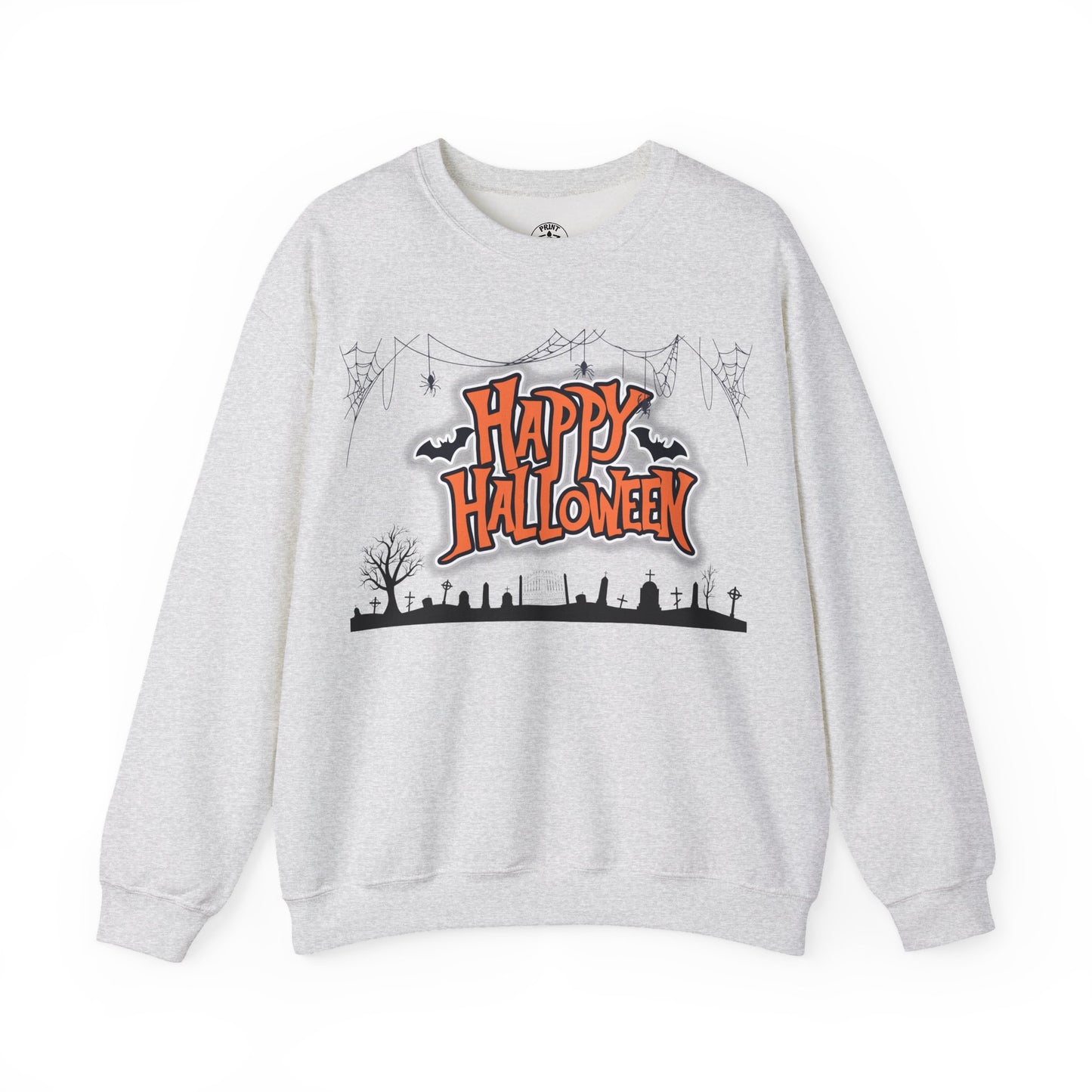 Happy Halloween Unisex Crewneck Sweatshirt, Fall Fashion, Halloween Attire, Cozy Sweatshirt, Spooky Season Apparel