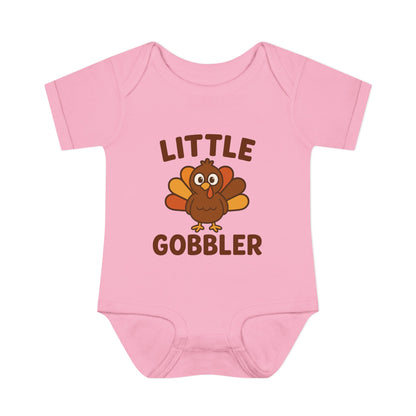 Little Gobbler Infant Unisex Onesie | Baby Clothes, Fall Fashion, Holiday Outfit, Cute Baby Gift, Turkey Onesie