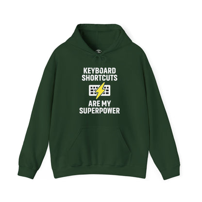 Keyboard Shortcuts Are My Superpower Hoodie | Programmer Gift, Tech Lover Apparel, Office Gift, Geek Fashion