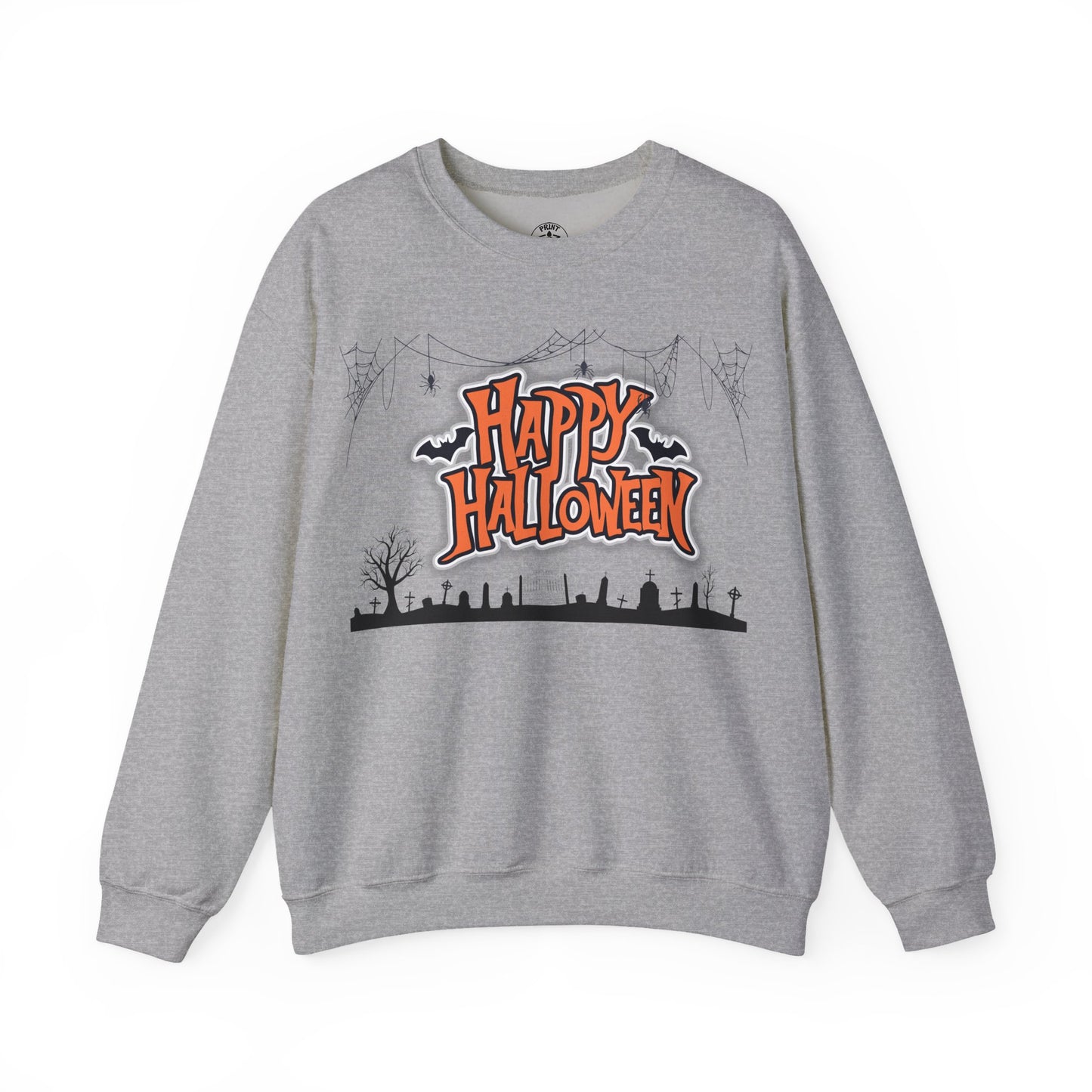 Happy Halloween Unisex Crewneck Sweatshirt, Fall Fashion, Halloween Attire, Cozy Sweatshirt, Spooky Season Apparel