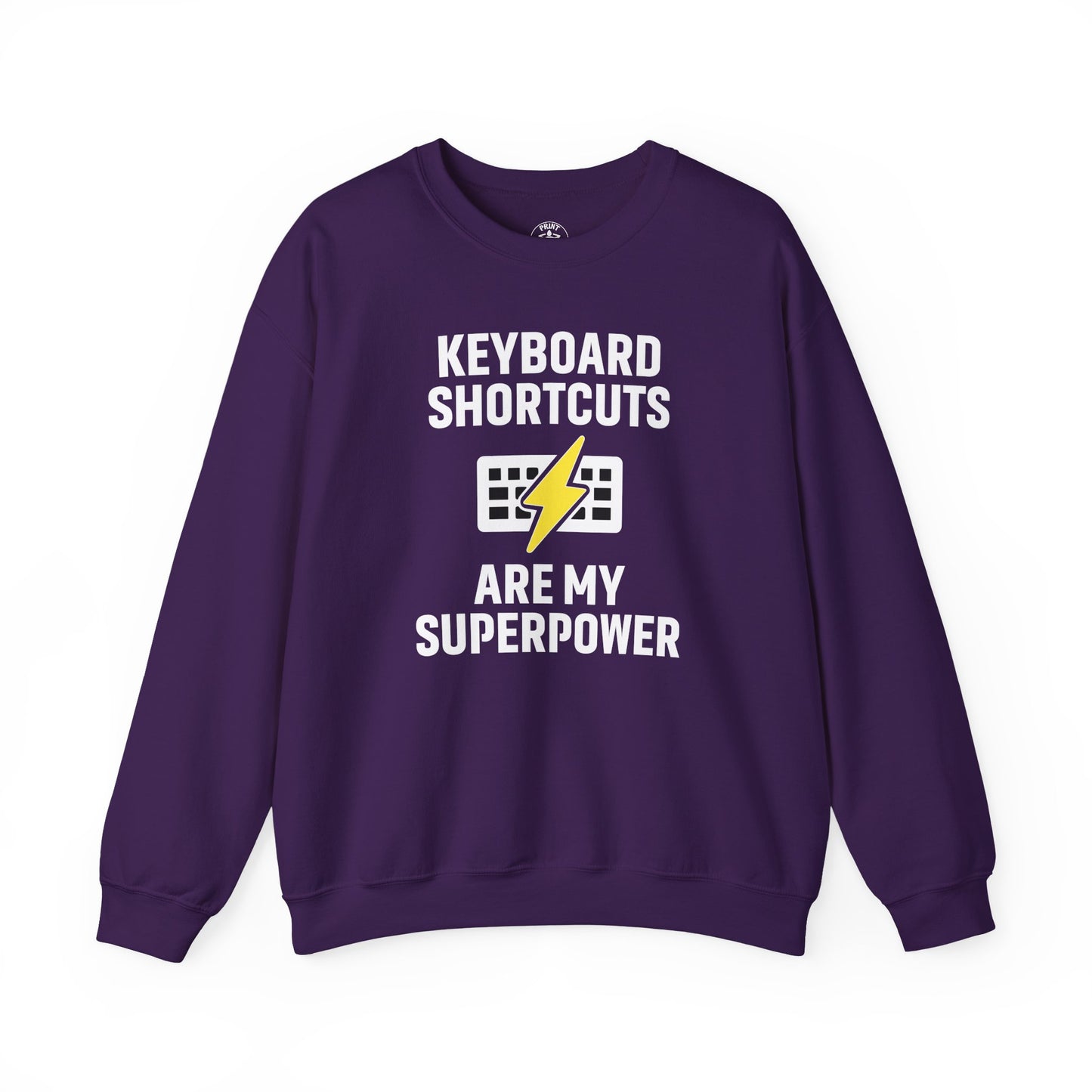 Keyboard Shortcuts Are My Superpower Sweatshirt | Unisex Crewneck for Tech Lovers, Perfect Office Gift, Funny Sweatshirt