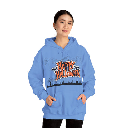 Halloween Hoodie, Unisex Heavy Blend Hoodie, Cozy Fall Apparel, Spooky Season Gift, Halloween Celebration Wear