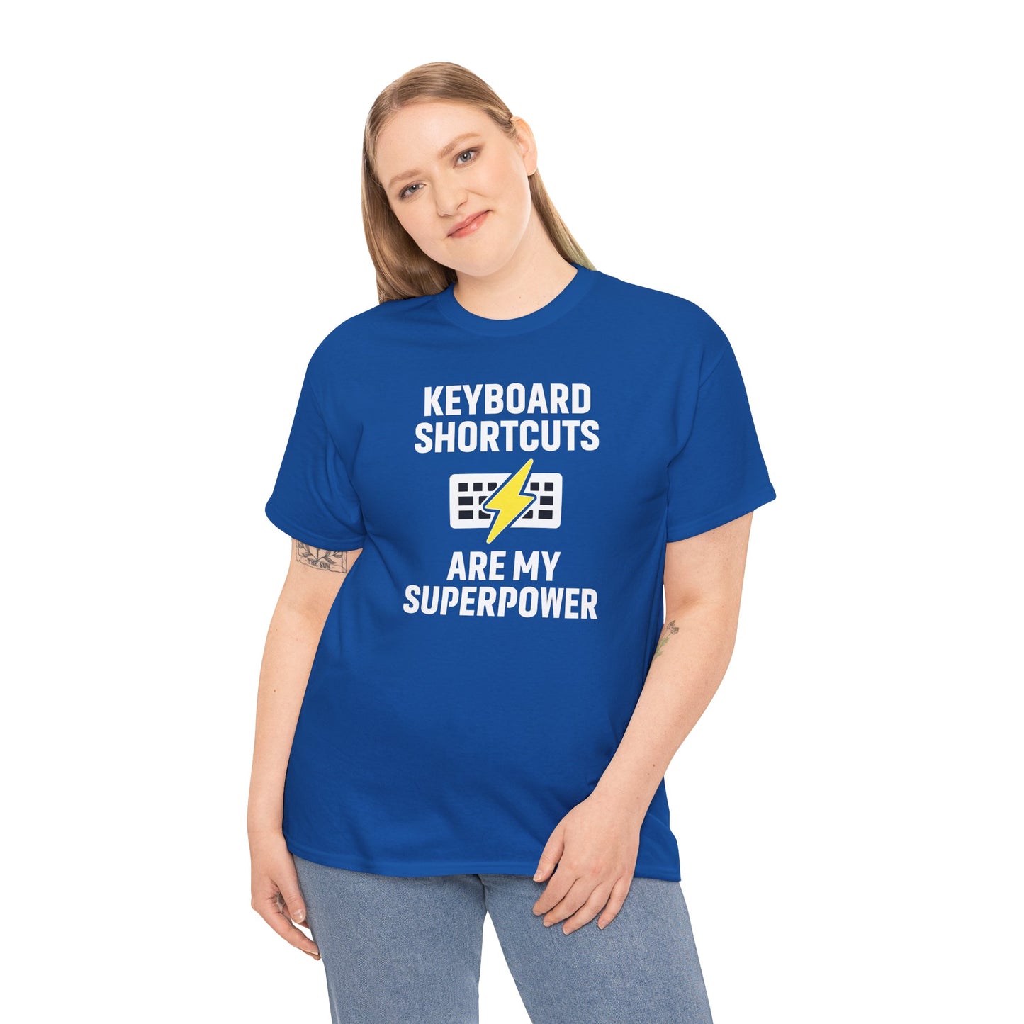Keyboard Shortcuts Are My Superpower Tee | Unisex T-Shirt, Programmer Gift, Tech Humor Shirt, Geeky Apparel, Office Gift, Funny Tee