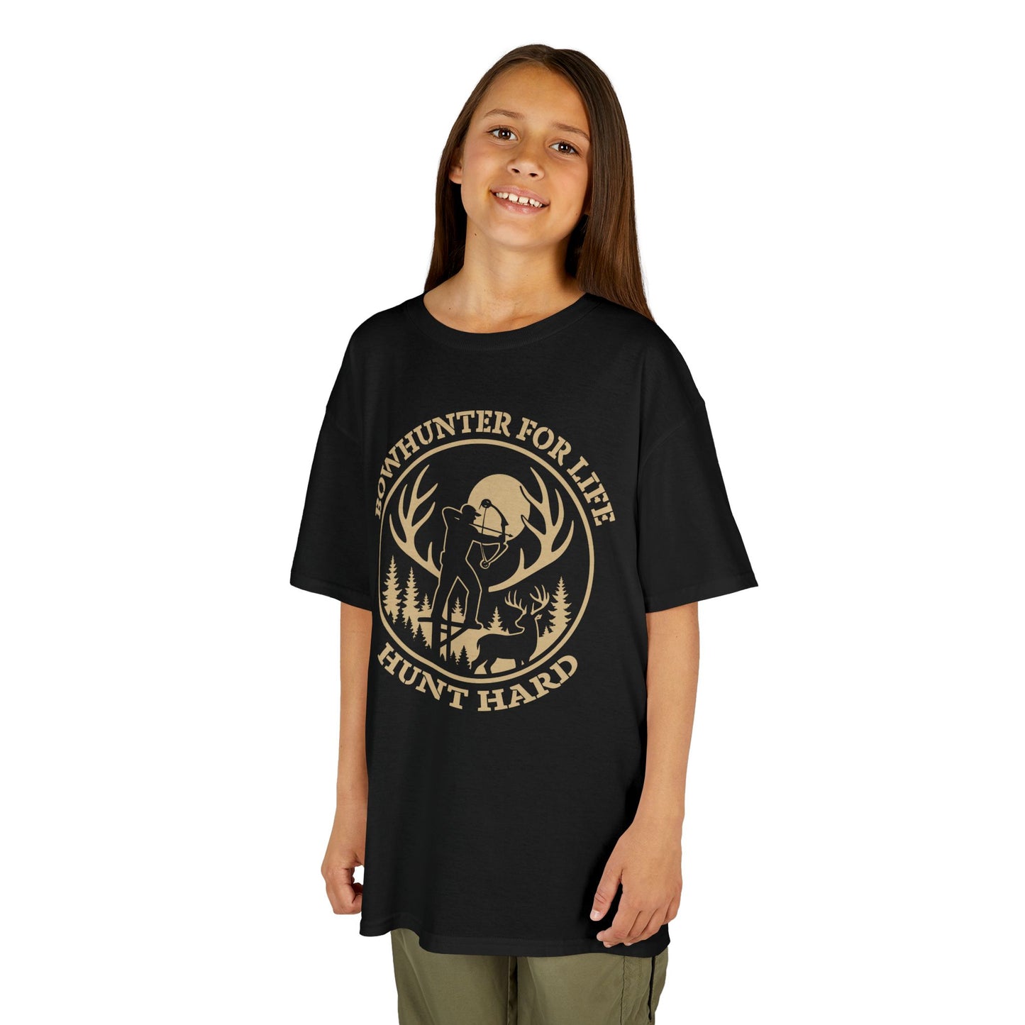 Bowhunter For Life Youth Unisex T-Shirt | Perfect Gift for Young Hunters, Outdoor Adventures, Nature Explorers