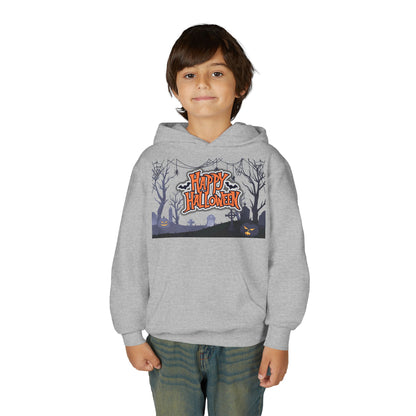 Youth Halloween Sweatshirt - Cozy Fall Apparel, Spooky Season Gift, Kids Hoodie, Holiday Celebration Wear, Trick or Treat Outfit