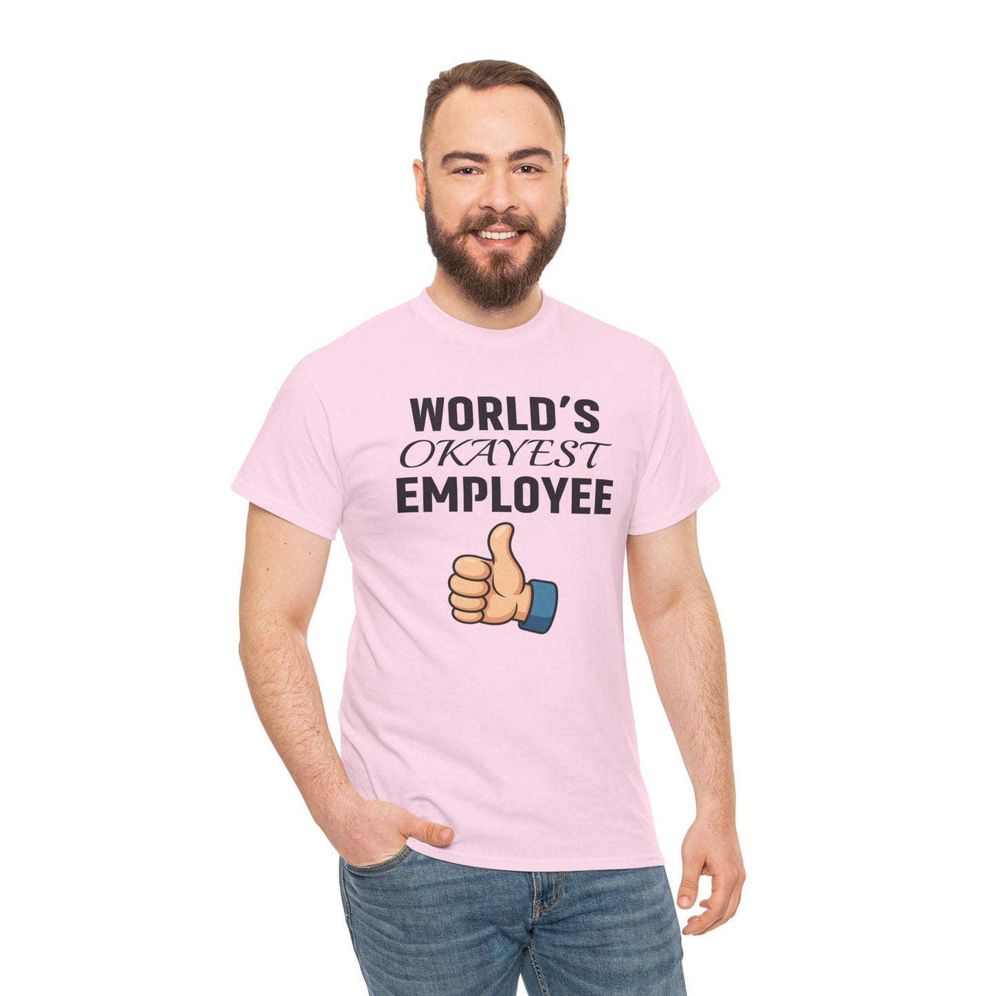 World's Okayest Employee Unisex T-Shirt | Great Gift For Coworker, Office Attire, Casual Wear