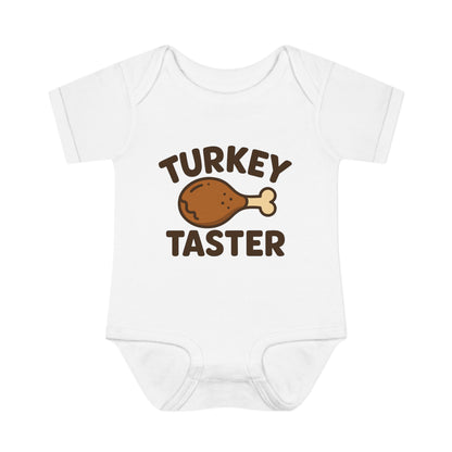 Thanksgiving Baby Bodysuit, Cute Infant Outfit, Holiday Gift for Newborns, Turkey Taster Onesie, Baby Shower Present, Fall Celebration