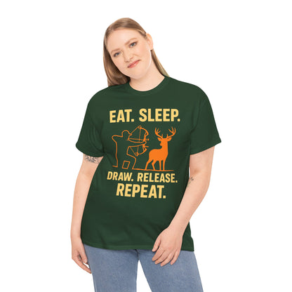 Eat Sleep Draw Release Repeat Unisex T-Shirt | Perfect for Outdoor Lovers, Gifts for Adventurers