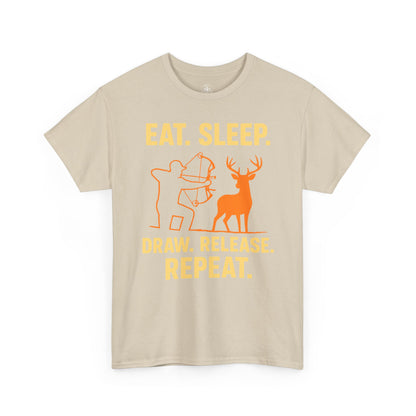 Eat Sleep Draw Release Repeat Unisex T-Shirt | Perfect for Outdoor Lovers, Gifts for Adventurers