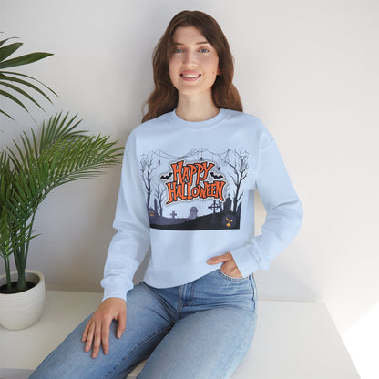 Halloween Crewneck Sweatshirt, Unisex Cozy Sweater, Fall Apparel, Spooky Season Outfit, Gift for Halloween Lovers