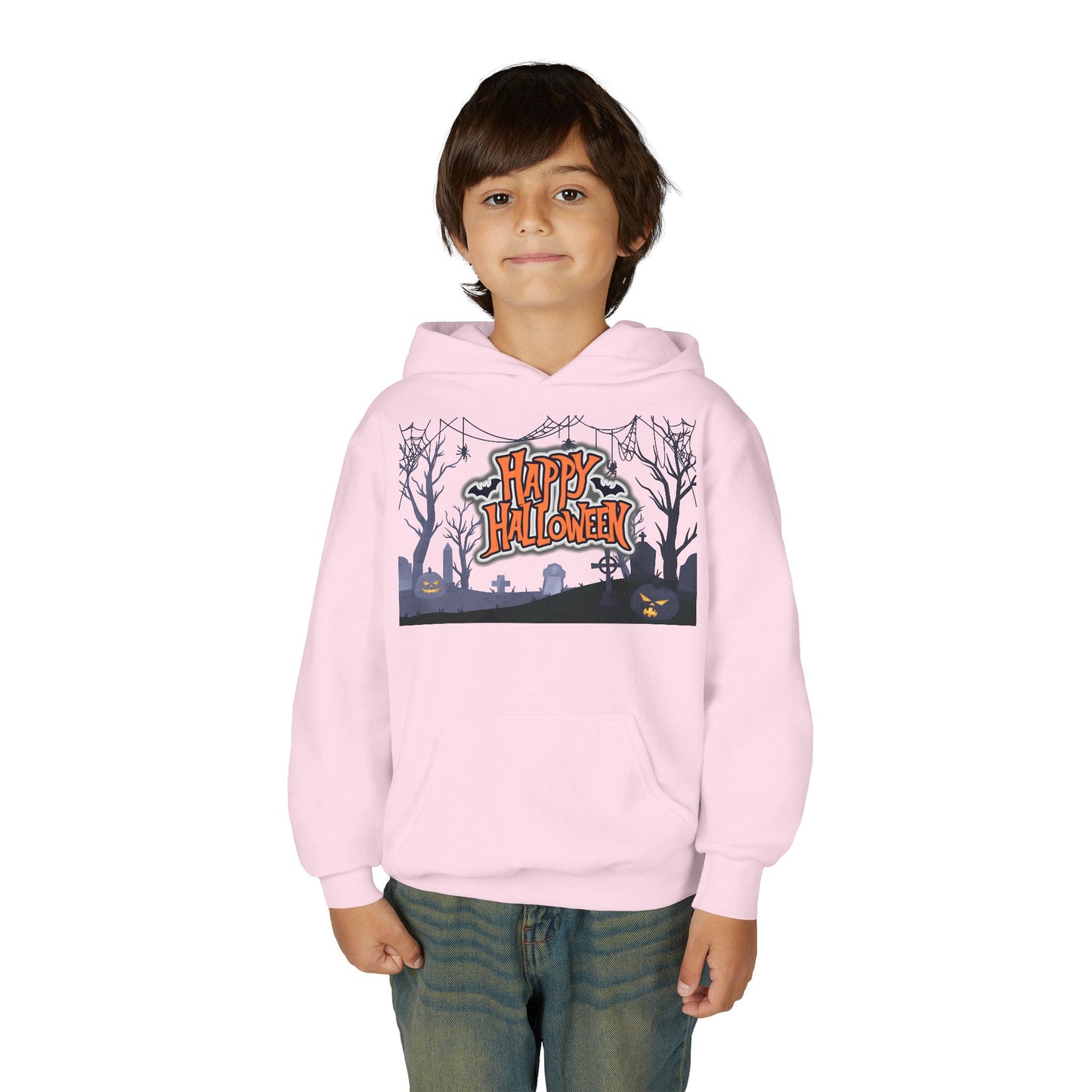 Youth Halloween Sweatshirt - Cozy Fall Apparel, Spooky Season Gift, Kids Hoodie, Holiday Celebration Wear, Trick or Treat Outfit