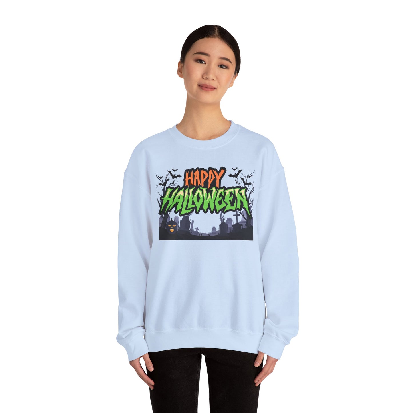Happy Halloween Crewneck Sweatshirt, Halloween Apparel, Fall Fashion, [...]