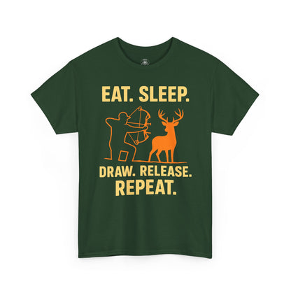 Eat Sleep Draw Release Repeat Unisex T-Shirt | Perfect for Outdoor Lovers, Gifts for Adventurers