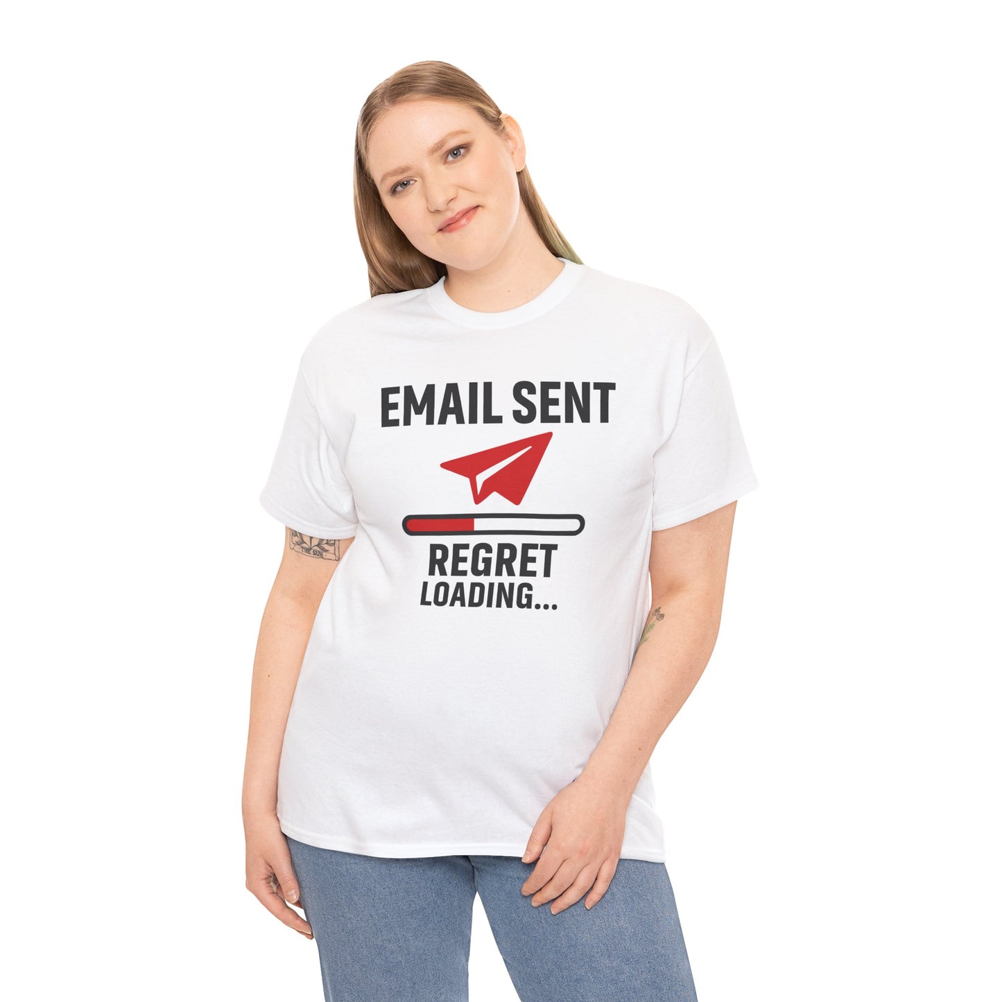 Email Sent Regret Loading Unisex T-Shirt | Funny Coworker Gift, Office Humor, Casual Wear, Quirky Tee