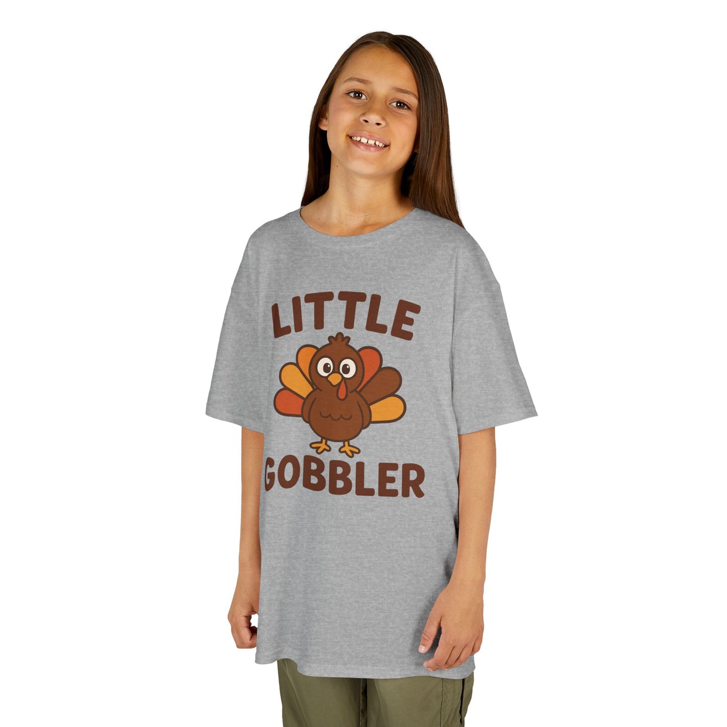 Little Gobbler Youth Unisex T-Shirt | Thanksgiving Kids Tee, Fall Family Fun Tee, Holiday Gift for Kids, Cute Thanksgiving Apparel