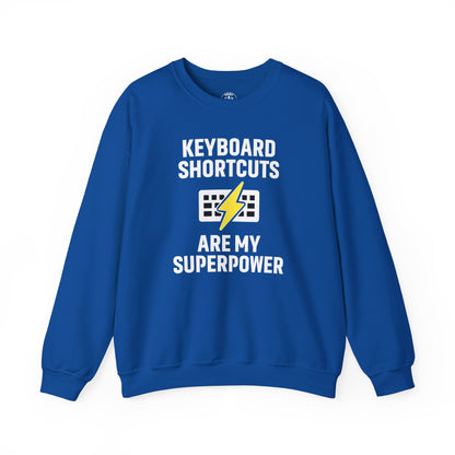 Keyboard Shortcuts Are My Superpower Sweatshirt | Unisex Crewneck for Tech Lovers, Perfect Office Gift, Funny Sweatshirt