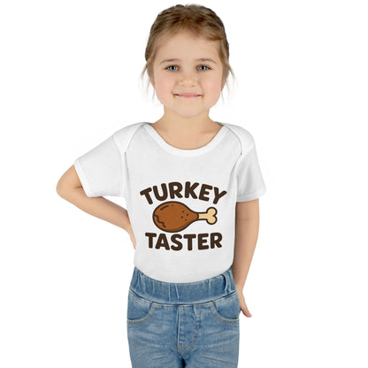 Thanksgiving Baby Bodysuit, Cute Infant Outfit, Holiday Gift for Newborns, Turkey Taster Onesie, Baby Shower Present, Fall Celebration