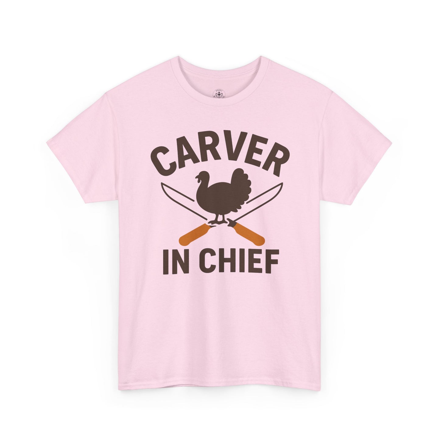 Carver In Chief Unisex T-Shirt | Holiday Shirt, Thanksgiving Gift, Family Gathering Apparel, Turkey Day Style, Funny Thanksgiving Tee