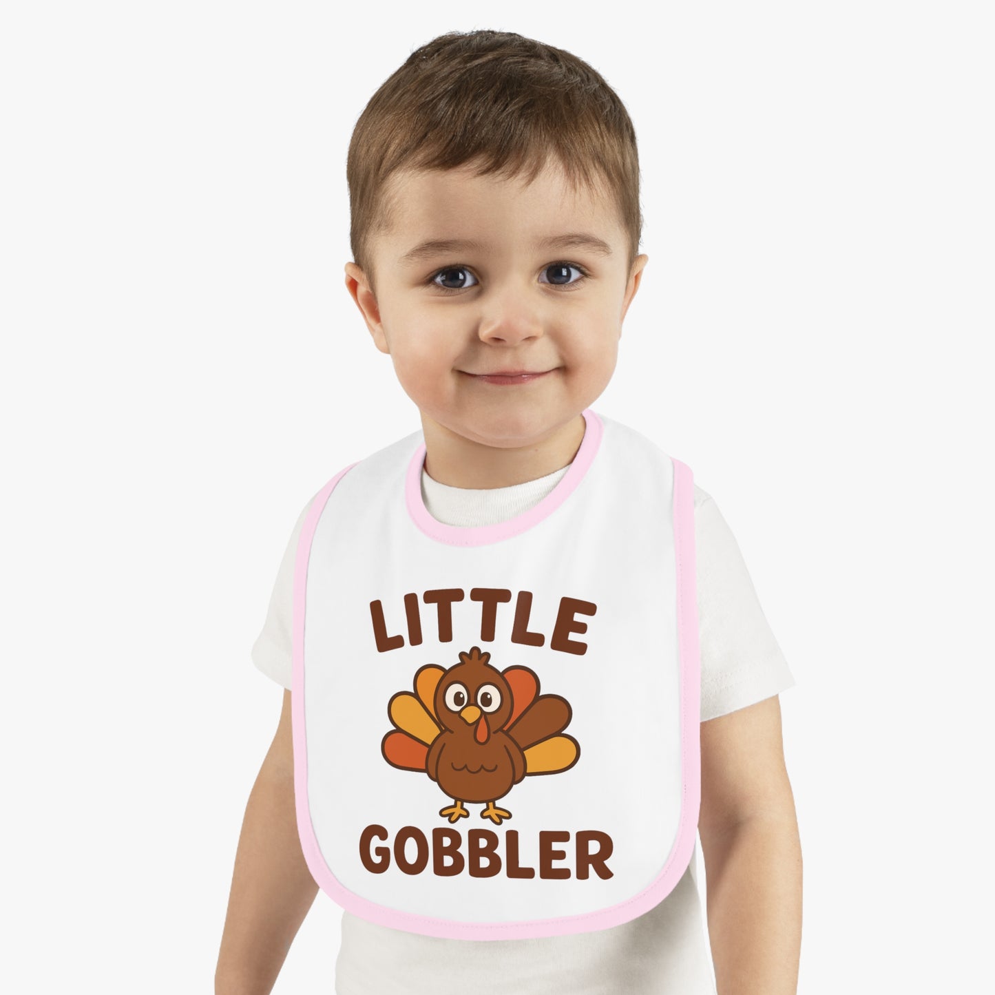 Little Gobbler Baby Bib | Cute Infant Bib, Holiday Gift, Toddler Bib, Thanksgiving Outfit, Baby Shower Gift