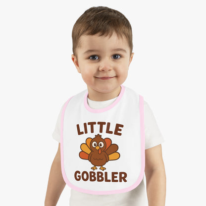 Little Gobbler Baby Bib | Cute Infant Bib, Holiday Gift, Toddler Bib, Thanksgiving Outfit, Baby Shower Gift