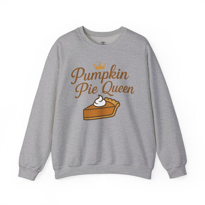 Pumpkin Pie Queen Unisex Sweatshirt | Cozy Funny Fall Sweatshirt, Thanksgiving Apparel, Gift for Baking Lovers