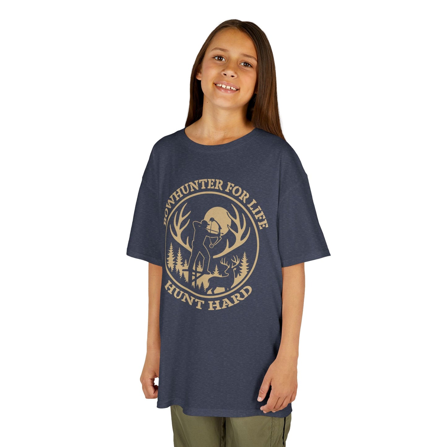 Bowhunter For Life Youth Unisex T-Shirt | Perfect Gift for Young Hunters, Outdoor Adventures, Nature Explorers