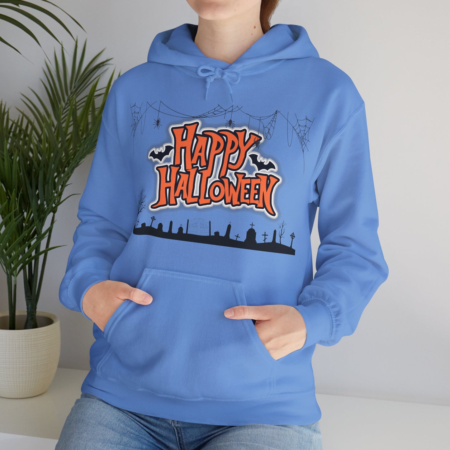 Halloween Hoodie, Unisex Heavy Blend Hoodie, Cozy Fall Apparel, Spooky Season Gift, Halloween Celebration Wear
