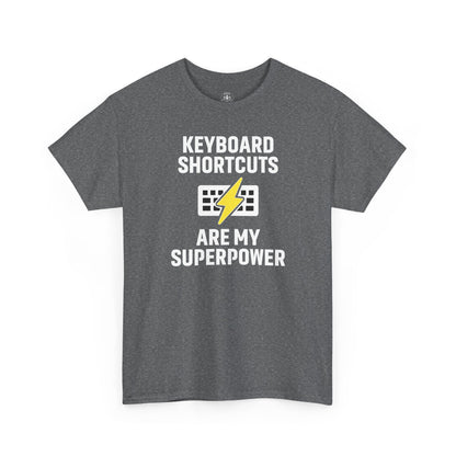 Keyboard Shortcuts Are My Superpower Tee | Unisex T-Shirt, Programmer Gift, Tech Humor Shirt, Geeky Apparel, Office Gift, Funny Tee
