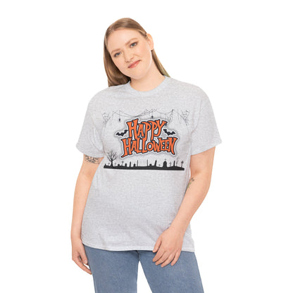 Halloween Unisex Heavy Cotton Tee, Spooky Tee, Halloween Costume, Unisex T-Shirt, Trick or Treat Shirt, Fall Apparel
