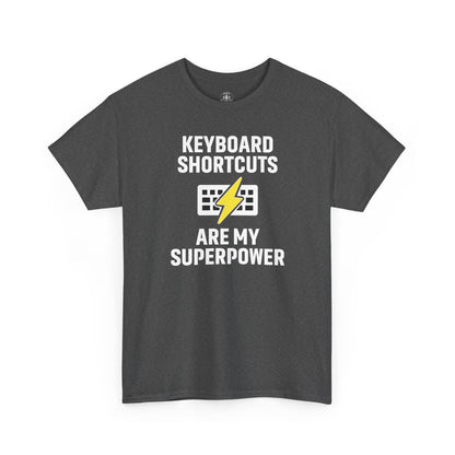 Keyboard Shortcuts Are My Superpower Tee | Unisex T-Shirt, Programmer Gift, Tech Humor Shirt, Geeky Apparel, Office Gift, Funny Tee
