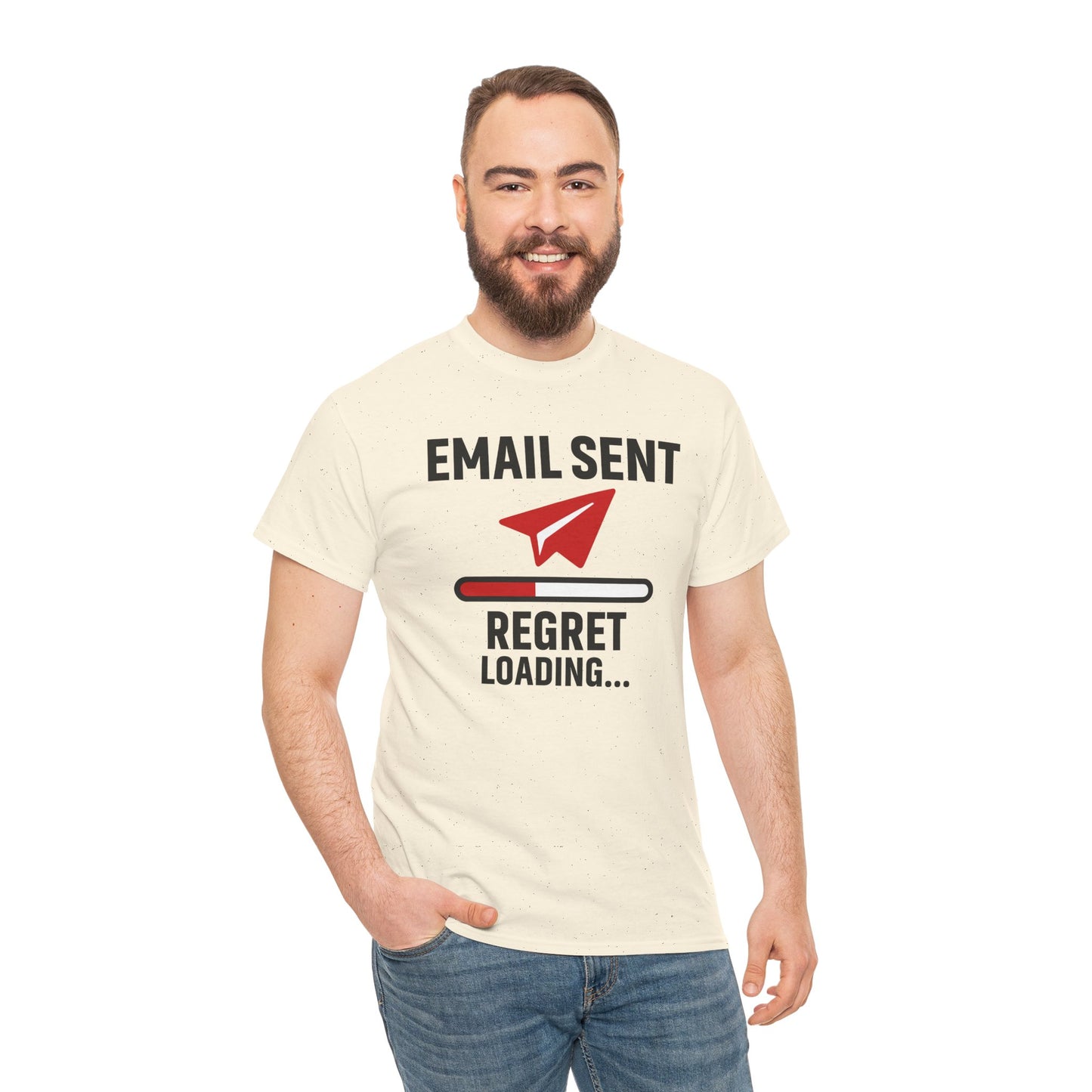 Email Sent Regret Loading Unisex T-Shirt | Funny Coworker Gift, Office Humor, Casual Wear, Quirky Tee