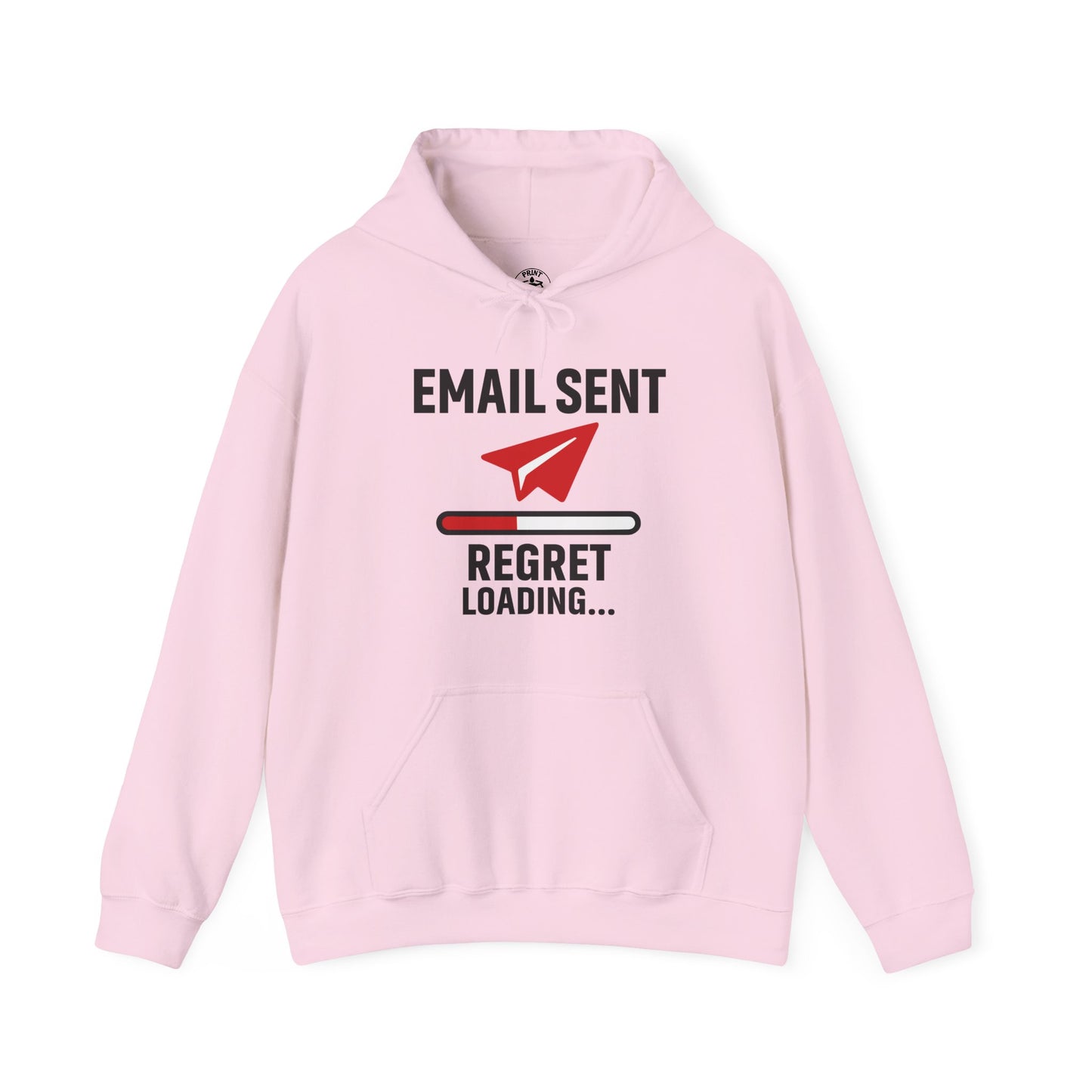 Email Sent Regret Loading Unisex Hoodie | Funny Hooded Sweatshirt for Tech Lovers, Gift for Office Humor