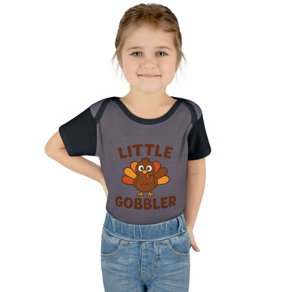 Little Gobbler Infant Unisex Onesie | Baby Clothes, Fall Fashion, Holiday Outfit, Cute Baby Gift, Turkey Onesie