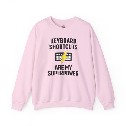 Keyboard Shortcuts Are My Superpower Sweatshirt | Crewneck, Computer Lover Gift, Tech Humor, Geeky Fashion, Office Gift