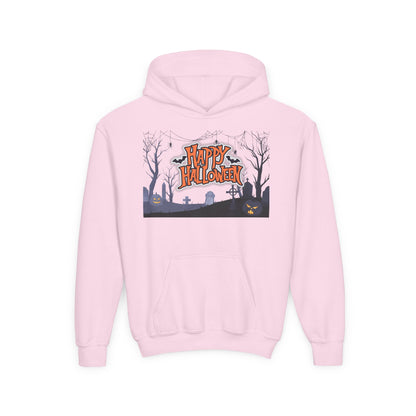 Youth Halloween Sweatshirt - Cozy Fall Apparel, Spooky Season Gift, Kids Hoodie, Holiday Celebration Wear, Trick or Treat Outfit